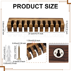 Présentoirs muraux en bois à fentes pour ceintures&nbsp;ODIS-WH0099-126