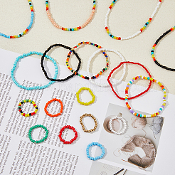 Красочный комплект украшений&nbsp;SJEW-FI0001-08