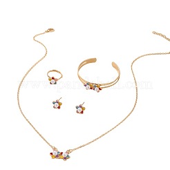 Ожерелья с подвесками из цветочного сплава FS-WGD9166-01