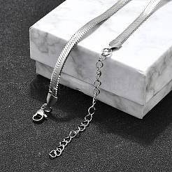 Не тускнеющие цепочки-елочки из нержавеющей стали 201 NJEW-M187-06P