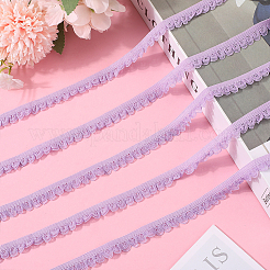 Bordure en dentelle élastique en polyester de 10 mètre&nbsp;SRIB-WH0011-121B