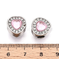 Стойки покрытие сплава горный хрусталь европейских бусы FIND-N011-06P