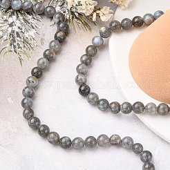 Природные лабрадорита бисер нитей G-G448-8mm-04A