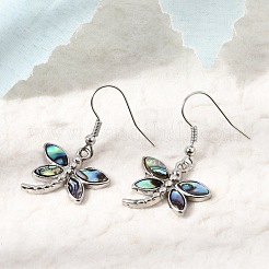 Boucles d'oreilles pendantes en laiton plaqué en rack pour femmes&nbsp;KK-CBA69D1-01P-01