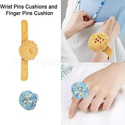 2 шт. тканевые подушечки для иголок на запястье DIY-CA0004-92