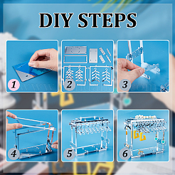 Непрозрачные акриловые подставки для серег&nbsp;EDIS-WH0035-19B