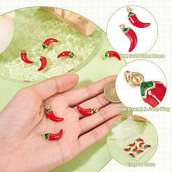 Кулоны с эмалью из латуни&nbsp;KK-TA0002-55