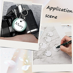 50 шт. пустой алюминиевый брелок&nbsp;KEYC-SP0001-12