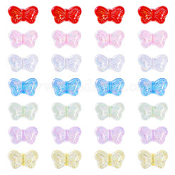 70 Stück 7 Farben UV-beschichtete transparente Acrylperlen&nbsp;OACR-TA0003-08