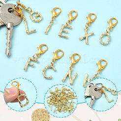 26 шт. подвесные украшения из сплава с буквами A~Z&nbsp;HJEW-YW00199