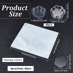 40 шт. кошачья лапка прозрачная блистерная упаковка внутренний лоток CON-OC0001-51