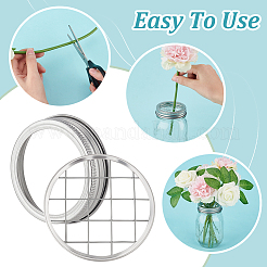 2 стиль оцинкованного железа с крышкой в виде цветка-лягушки для банки из нержавеющей стали 304 FIND-GA0003-44