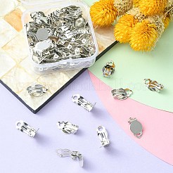 50 шт. железные серьги-клипсы IFIN-YW0003-03