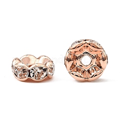 Perline distanziatori strass in ottone&nbsp;X-RB-A014-L8mm-01RG-NF