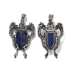 Натуральный лазурит граненые большие подвески&nbsp;G-L524-04AS-03