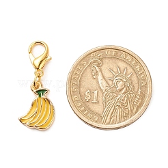 Подвесные украшения из сплава эмали с фруктами HJEW-JM00647