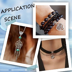 160 шт. цветочные тибетские литые трубчатые дужки TIBE-SP0001-08