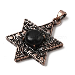 Подвески в виде звезды Давида из натуральных и синтетических камней.&nbsp;G-A297-06R