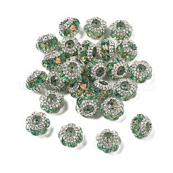 Perles rondelles en strass acrylique&nbsp;OACR-S048-02G