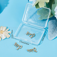 5шт латунные подвески из кубического циркония&nbsp;KK-BBC0003-05