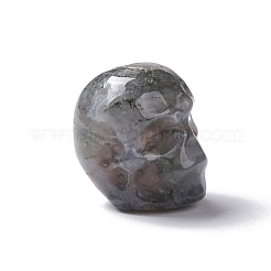 Природные моховой агат бисером G-I352-09