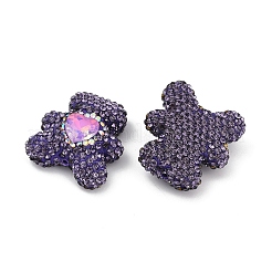 Ручной полимерной глины шариков Rhinestone CLAY-NH0001-12A