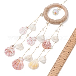 Décorations pendantes en coquillages naturels&nbsp;HJEW-TA00477