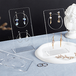 Прозрачные акриловые стойки для серег&nbsp;EDIS-WH0012-18