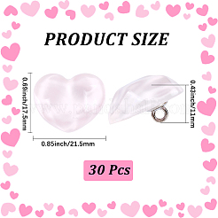 30 шт. пуговицы из смолы с 1 отверстиями на ножке&nbsp;BUTT-CY0001-25A