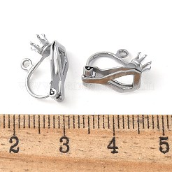 Фурнитура для сережек-клипс из нержавеющей стали 316 STAS-Z124-03P