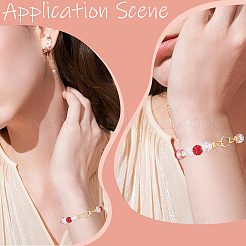 6 шт. латунные пружинные кольца-затворы DIY-BBC0001-52