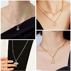 Подвески из позолоченной нержавеющей стали 304 STAS-UN0003-67G