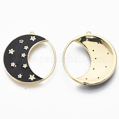 Латунные микро проложить кубического циркония подвески KK-R130-036-01G-NF