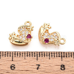 Латунные микро проложить кубического циркония подвески&nbsp;KK-N263-139B-G