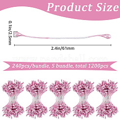 Хлопок с гипсовой сердцевиной из искусственного цветка для аксессуаров заколок DIY-WH20001-21C