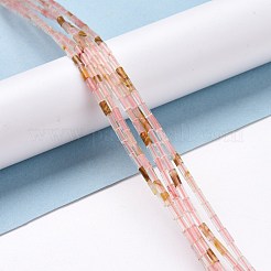 Вишневого кварца стеклянные бусы пряди G-M389-03