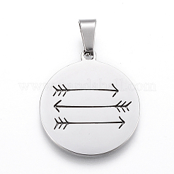 Pendenti in acciaio inossidabile 304 anti-ossidazione&nbsp;LS-STAS-I086-04P-16