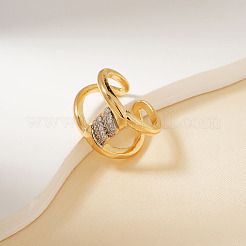 Манжеты из латуни с микро паве кубический цирконий для женщин&nbsp;OC3836