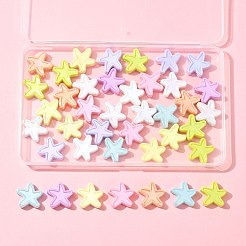 40шт УФ-покрытие непрозрачные акриловые бусины OACR-FS0002-26