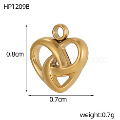 Подвески из нержавеющей стали 304&nbsp;STAS-OY007-16G