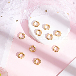 10 шт. латунные пружинные кольца-затворы&nbsp;KK-BBC0022-07B