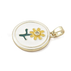 Латунные микро проложить кубического циркония подвески&nbsp;KK-K368-05B-02