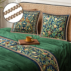 Лента из полиэстера с волнистым узором OCOR-WH0047-25B