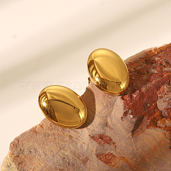 Модные овальные серьги-гвоздики и ожерелья-подвески из нержавеющей стали 304 для женщин BL8928-1