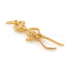 Кулоны из латуни на Хэллоуин с кубическим цирконием&nbsp;X-ZIRC-G169-04G