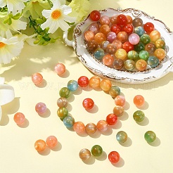 70pcs 7 Farben transparente Harzperlen&nbsp;RESI-YW0006-37