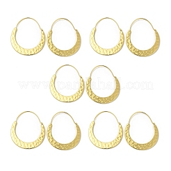 Серьги-кольца из латуни для женщин EJEW-H092-10G