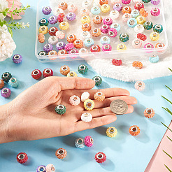 100 шт. 10 цвета AB смоляные розы европейские бусины RESI-TA0003-89