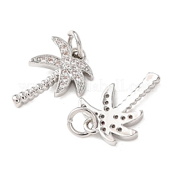 Латунные микро проложить кубического циркония подвески&nbsp;ZIRC-K070-38P