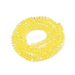 Chapelets de perles en verre électroplaqué&nbsp;EGLA-A044-T1mm-L29